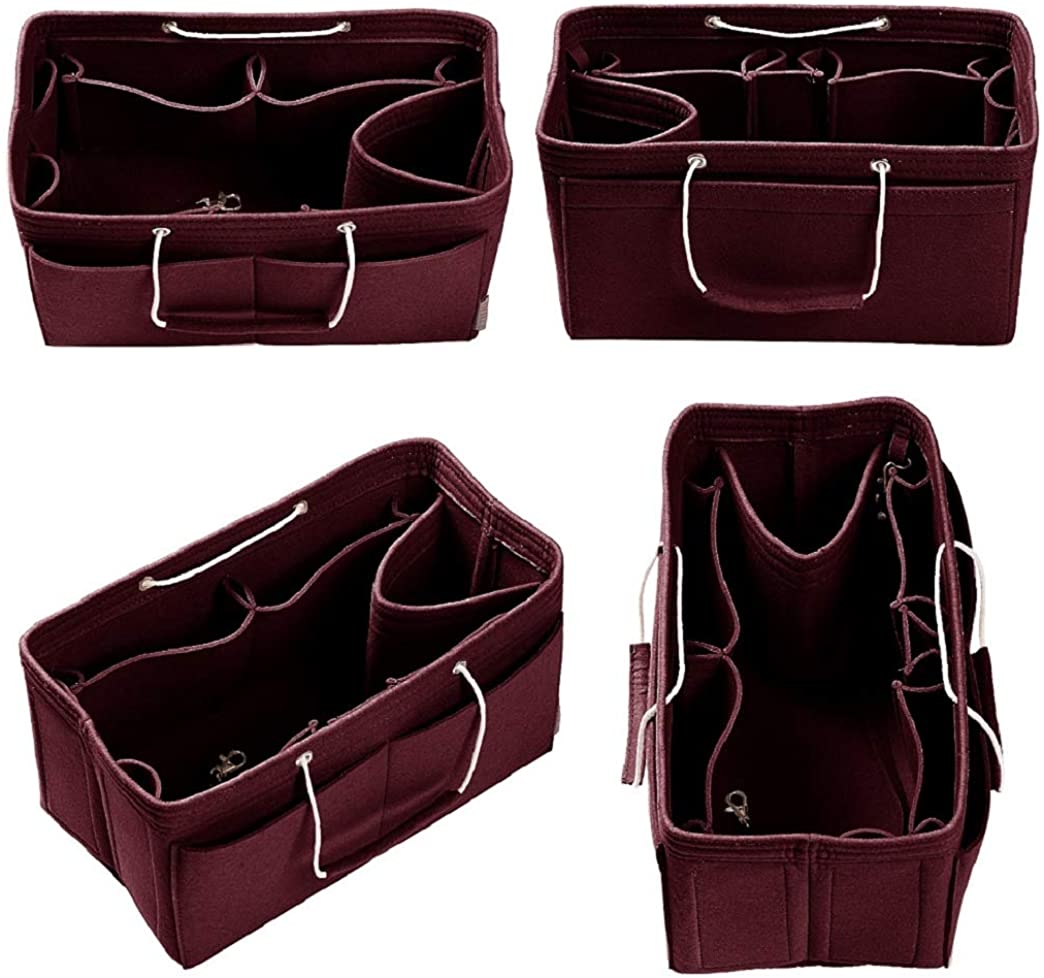 Purse Organizer, Multi-Pocket Felt Handbag Organizer, Purse Organizer Insert with Handles, Medium, Large, X-Large