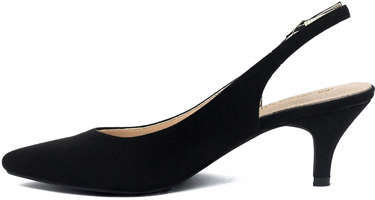 Greatonu Womens Slingback Dress Pump