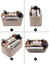 
                        
                          Cargar imagen en el visor de la galería, Felt Purse Bag Organizer Insert with zipper Bag Tote Shaper Fit Speedy Neverfull MM GM
                        
                      