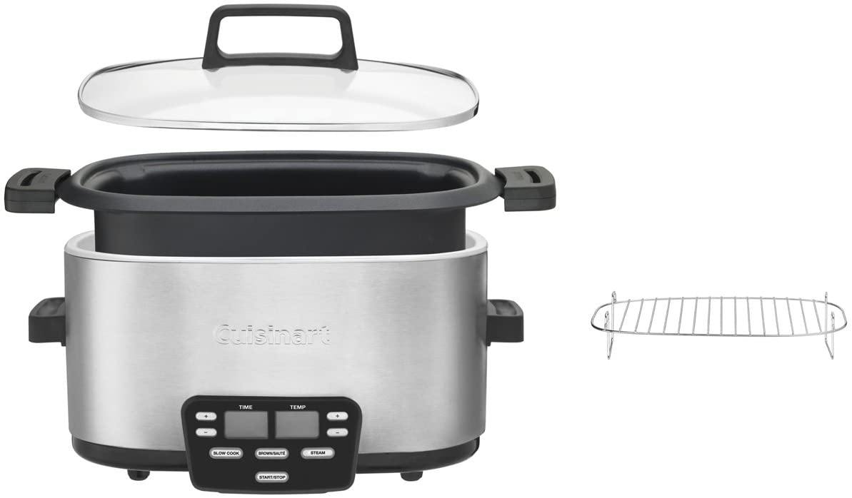 Cuisinart MSC-600 3-In-1 Cook Central 6-Quart Multi-Cooker: Slow Cooker, Brown/Saute, Steamer - JOY2ESpree