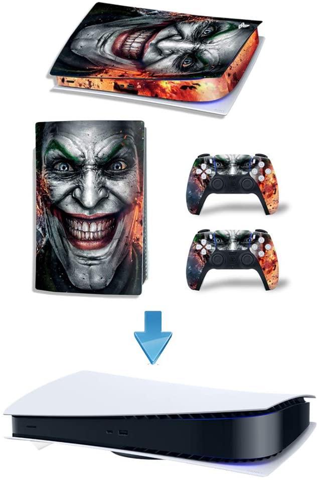 Decals Cover Whole Body Skin Protector for PS5 Playstation 5 Console Wrap Sticker Skin with 2 Wireless DualSense Controller Decal - JOY2ESpree