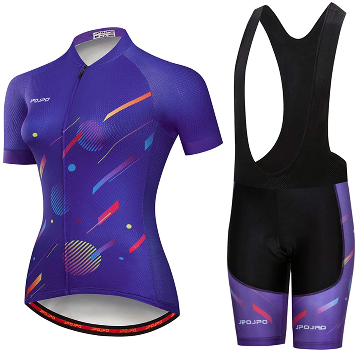 Women's Cycling Clothing Short Sleeve Bike Jersey Sets Bib Shorts Summer Cycling Sets Reflective