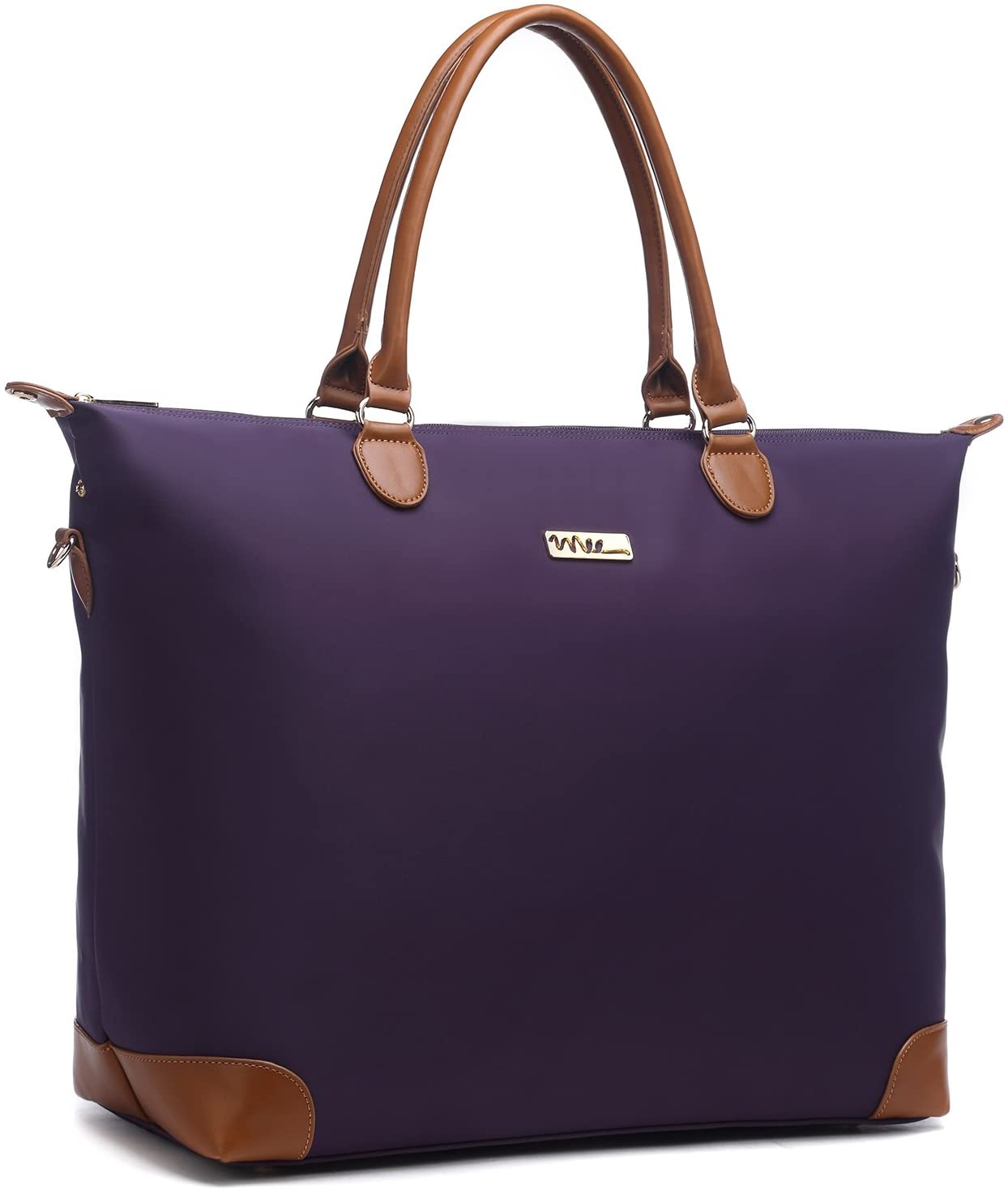 NNEE Large Oversized Water Resistance Nylon Tote Bag With Multiple Pocket Design (Navy)