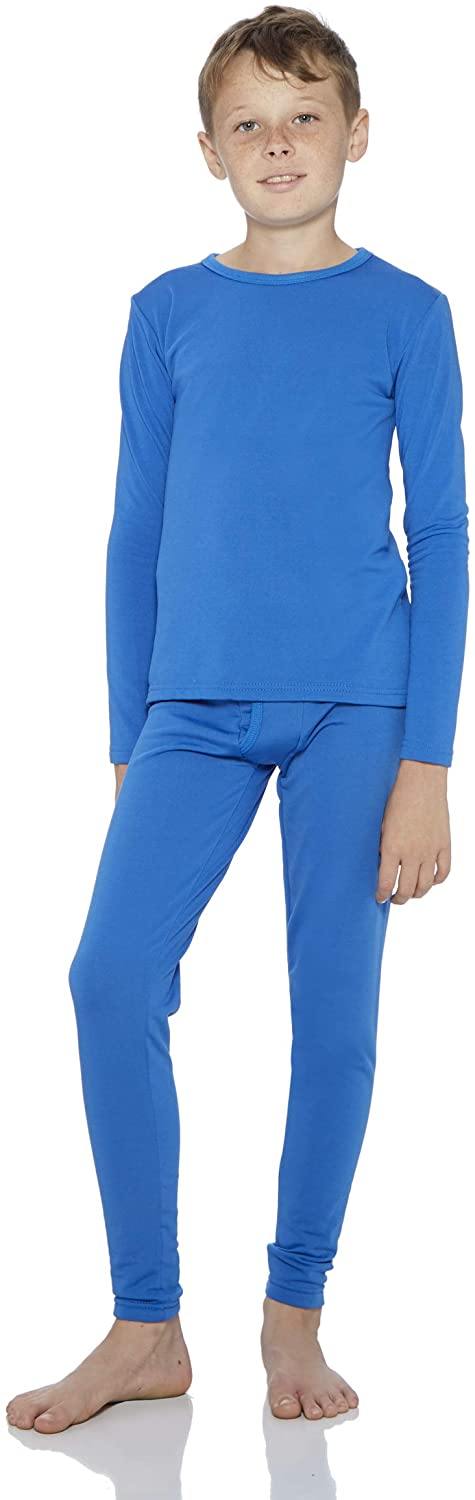 Rocky Thermal Underwear for Boys Fleece Lined Thermals Kids Base Layer Long John Set