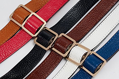 VanEnjoy Full Grain Leather Adjustable Replacement Strap for Crossbody Bag Purse, 26-51"Long 0.71"Wide