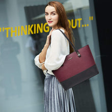 
                        
                          Load image into Gallery viewer, Women Fashion Handbags Wallet Tote Bag Shoulder Bag Top Handle Satchel Purse Set 4pcs
                        
                      