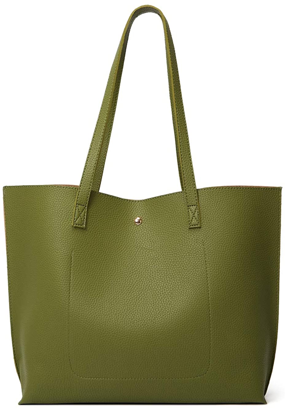 Women's Soft Faux Leather Tote Shoulder Bag from Dreubea, Big Capacity Tassel Handbag