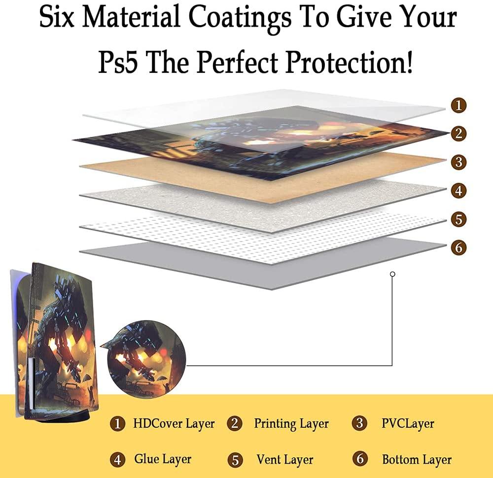PS5 Skin for Console and Controller, Vinyl Sticker Decal Cover for Playstation 5 - JOY2ESpree