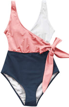 
                        
                          画像をギャラリービューアに読み込む, CUPSHE Women's One Piece Swimsuit Knotted Color Block Bathing Suit
                        
                      