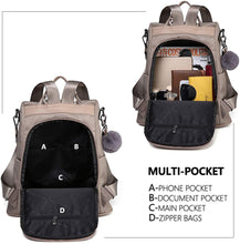
                        
                          Load image into Gallery viewer, Women Backpack Purse Waterproof Nylon Anti-theft Rucksack Lightweight Shoulder Bag
                        
                      