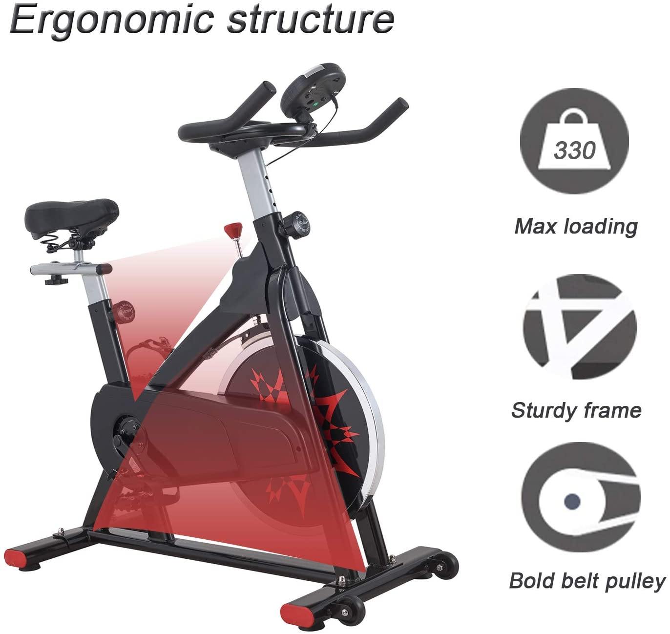 VIGBODY Exercise Bike Indoor Cycling Bike Adjustable Stationary Bicycle - JOY2ESpree