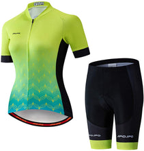 
                        
                          Muat gambar ke penampil Galeri, Women's Cycling Clothing Short Sleeve Bike Jersey Sets Bib Shorts Summer Cycling Sets Reflective
                        
                      