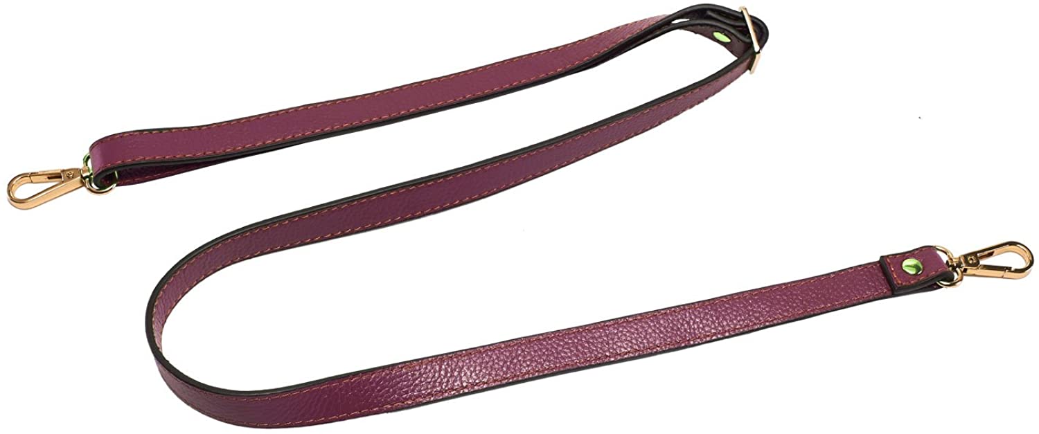 VanEnjoy Full Grain Leather Adjustable Replacement Strap for Crossbody Bag Purse, 26-51"Long 0.71"Wide