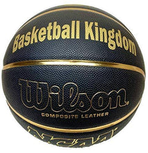
                        
                          Load image into Gallery viewer, Customized Personalized Wilson NCAA Black and Gold Basketball Official Size 29.5" - JOY2ESpree
                        
                      