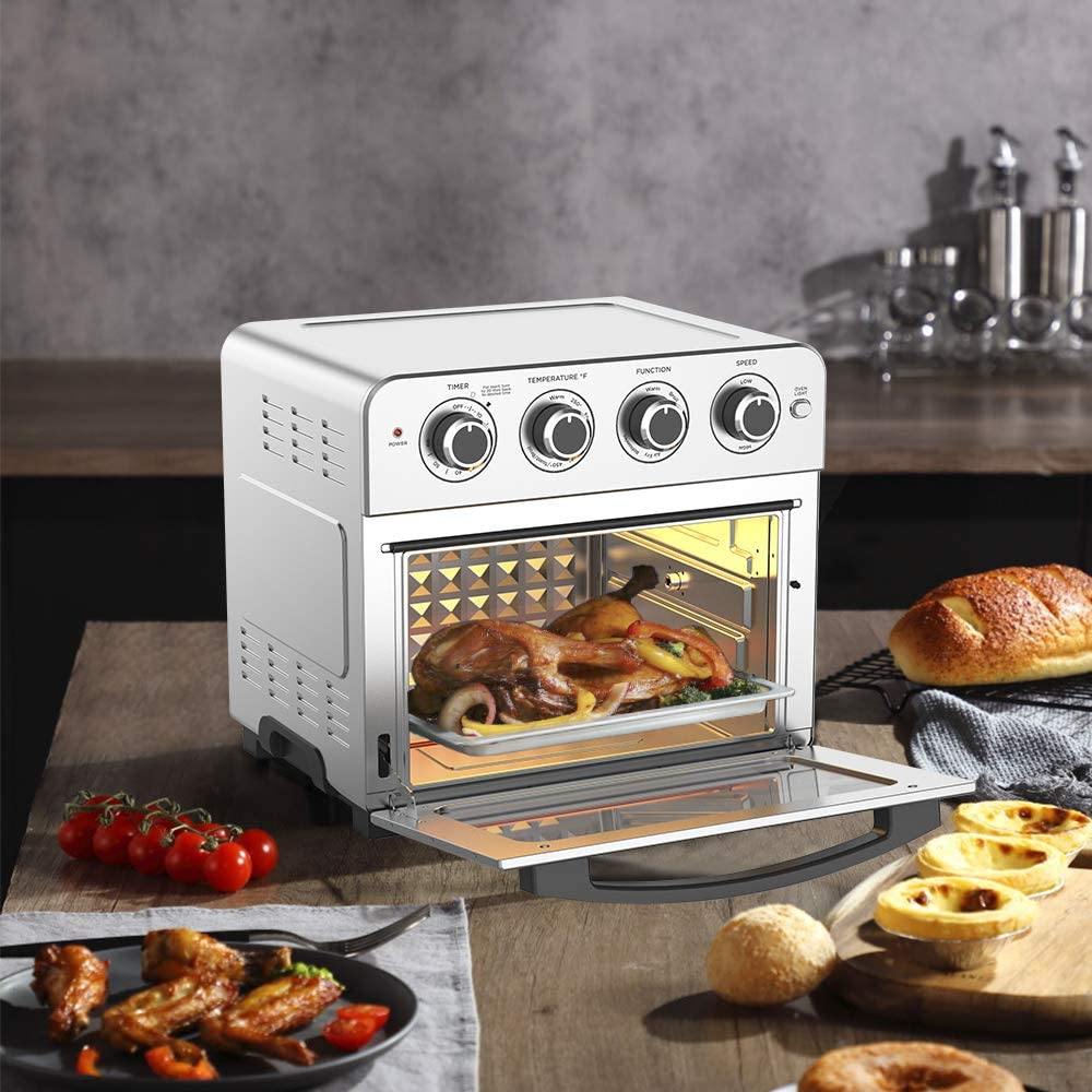 Air Fryer Toaster Oven Combo 8-in-1 Countertop Rotisserie & Dehydrator - JOY2ESpree