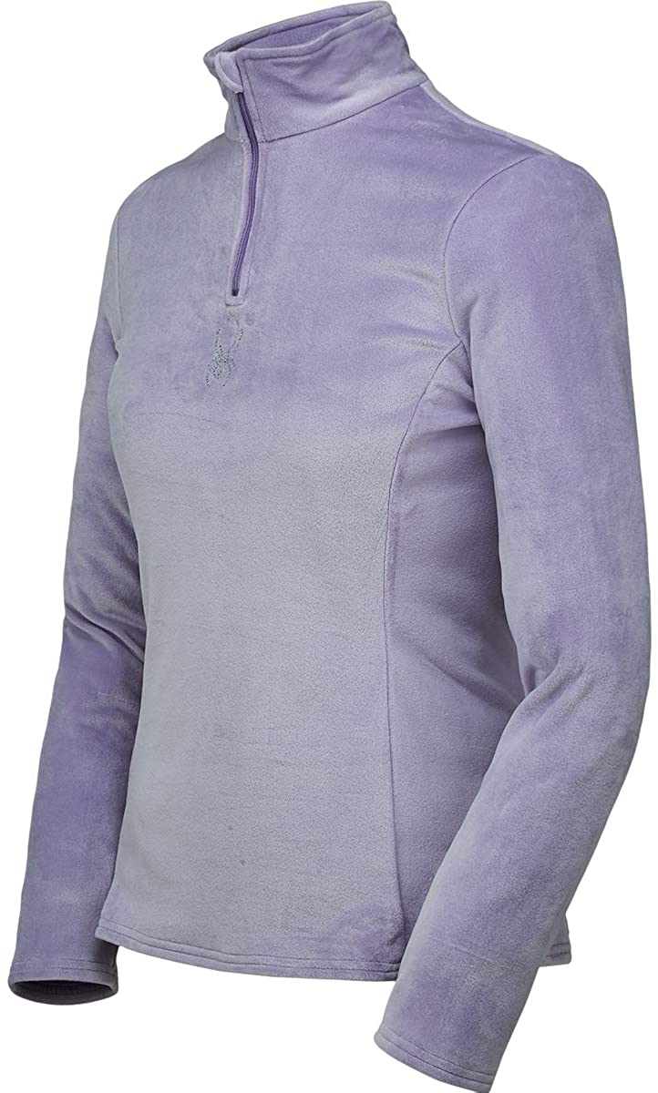 Spyder Womens Shimmer Bug Zip T-Neck