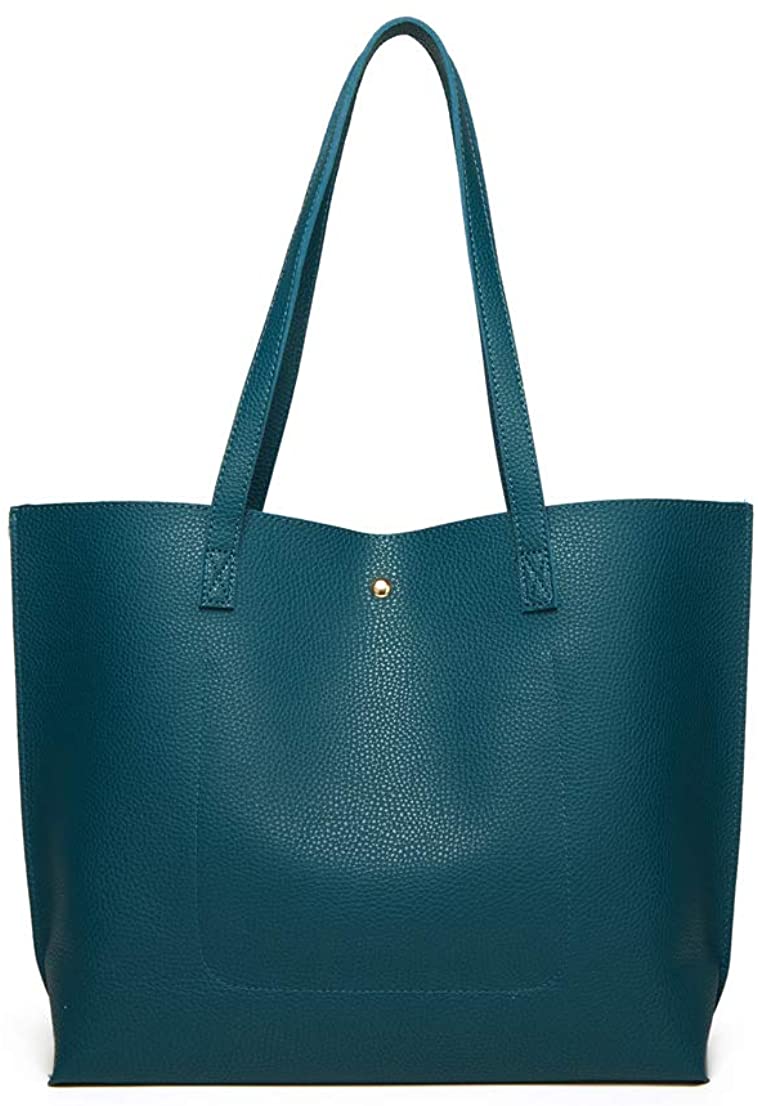 Women's Soft Faux Leather Tote Shoulder Bag from Dreubea, Big Capacity Tassel Handbag