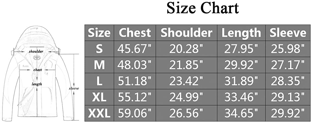 MOERDENG Men's Waterproof Ski Jacket Warm Winter Snow Coat Mountain Windbreaker Hooded Raincoat Snowboarding Jackets