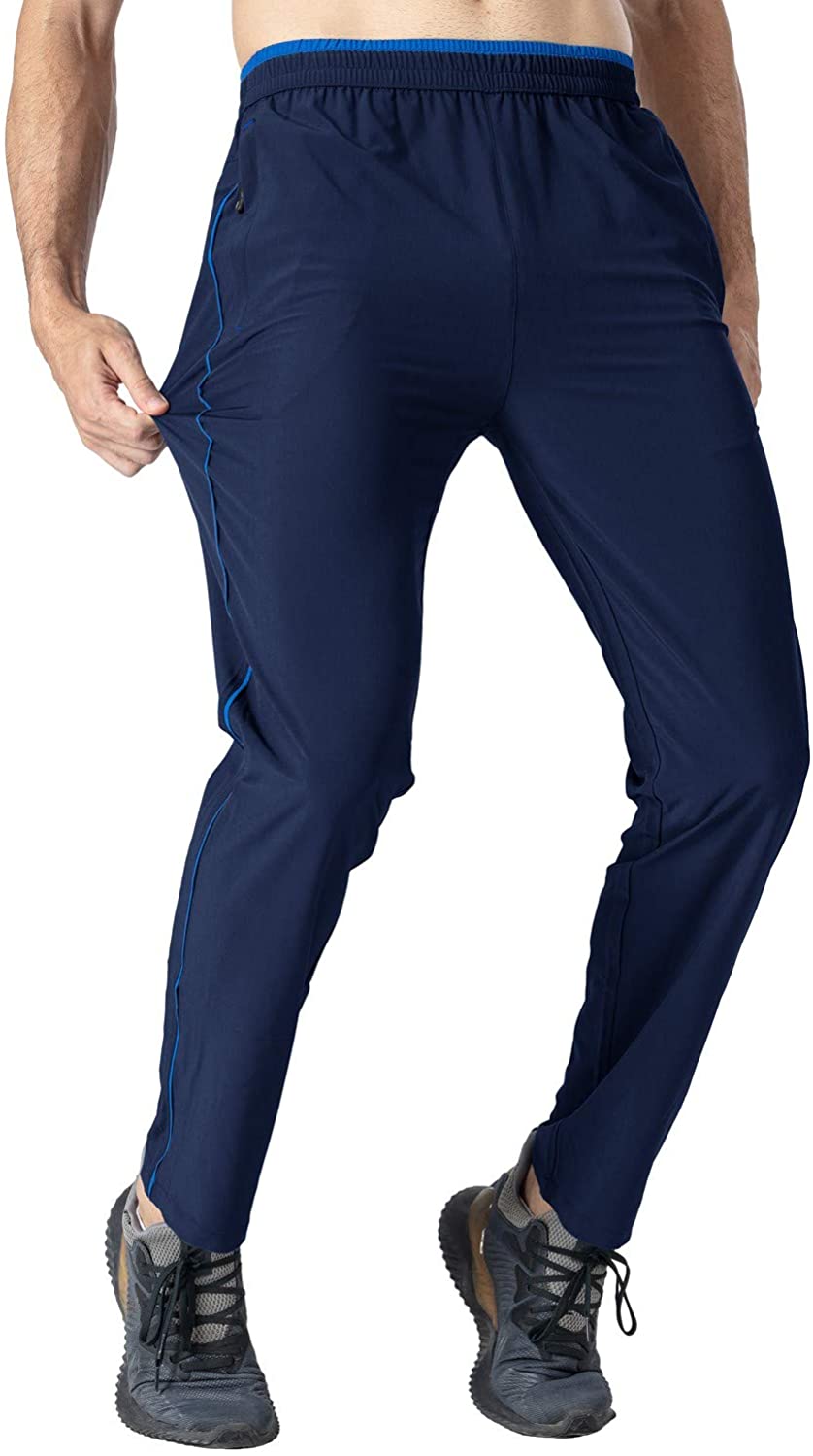 Rdruko Men's Jogger Casual Pants Lightweight Breathable Quick Dry Hiking Running Outdoor Sports Pants