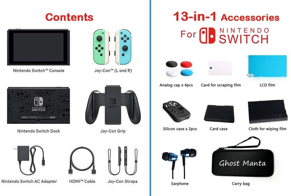 Newest Nintendo Switch - Animal Crossing: New Horizons Edition 32GB Console - JOY2ESpree