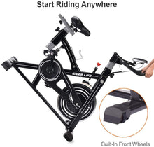 
                        
                          Load image into Gallery viewer, IDEER LIFE Indoor Cycling Bike Stationary Exercise Bike for Home Cardio Workout Smooth Drive - JOY2ESpree
                        
                      