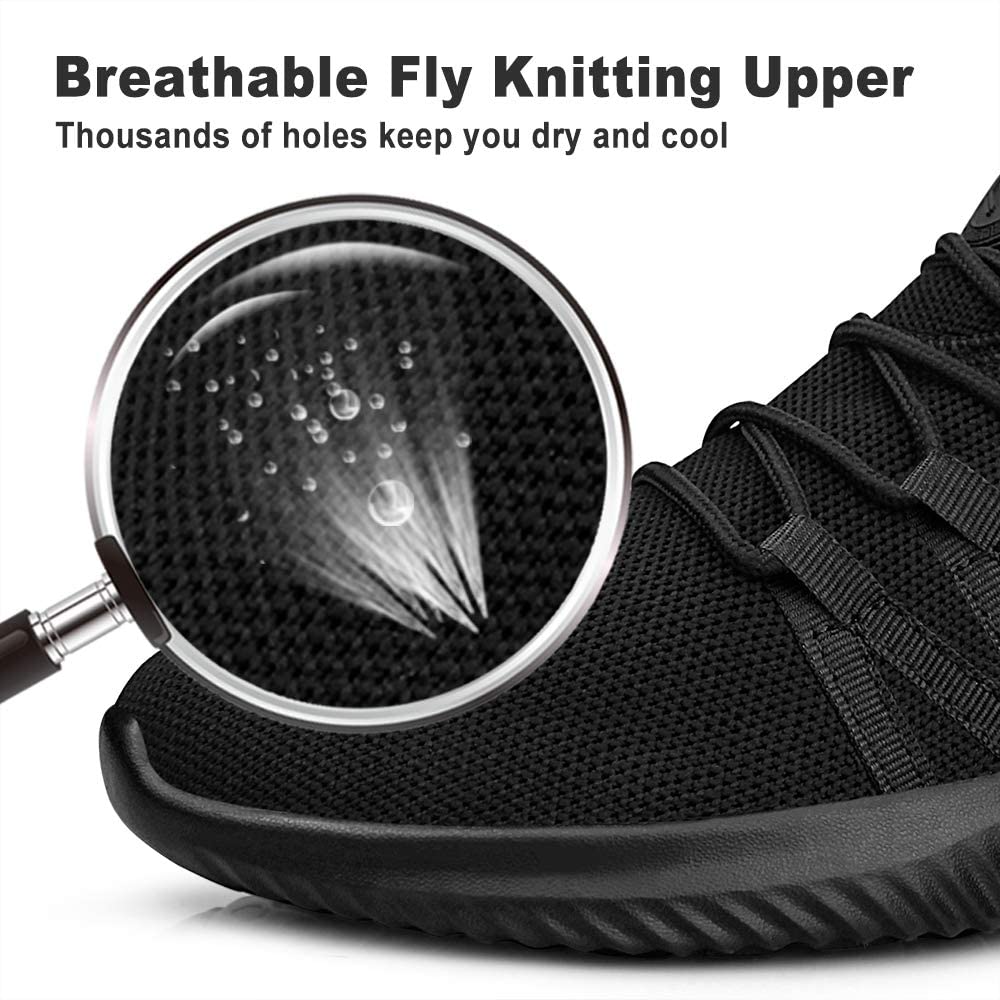 Feethit Mens Slip On Running Shoes Breathable Lightweight Comfortable Fashion Non Slip Sneakers for Men