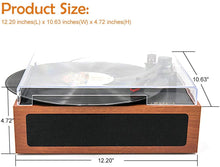 
                        
                          Muat gambar ke penampil Galeri, LP&amp;No.1 Portable Suitcase Turntable with Stereo Speaker,3 Speeds Belt-Drive Vinyl Record Player Black - JOY2ESpree
                        
                      