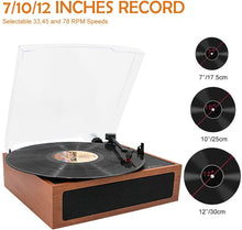 
                        
                          Muat gambar ke penampil Galeri, LP&amp;No.1 Portable Suitcase Turntable with Stereo Speaker,3 Speeds Belt-Drive Vinyl Record Player Black - JOY2ESpree
                        
                      