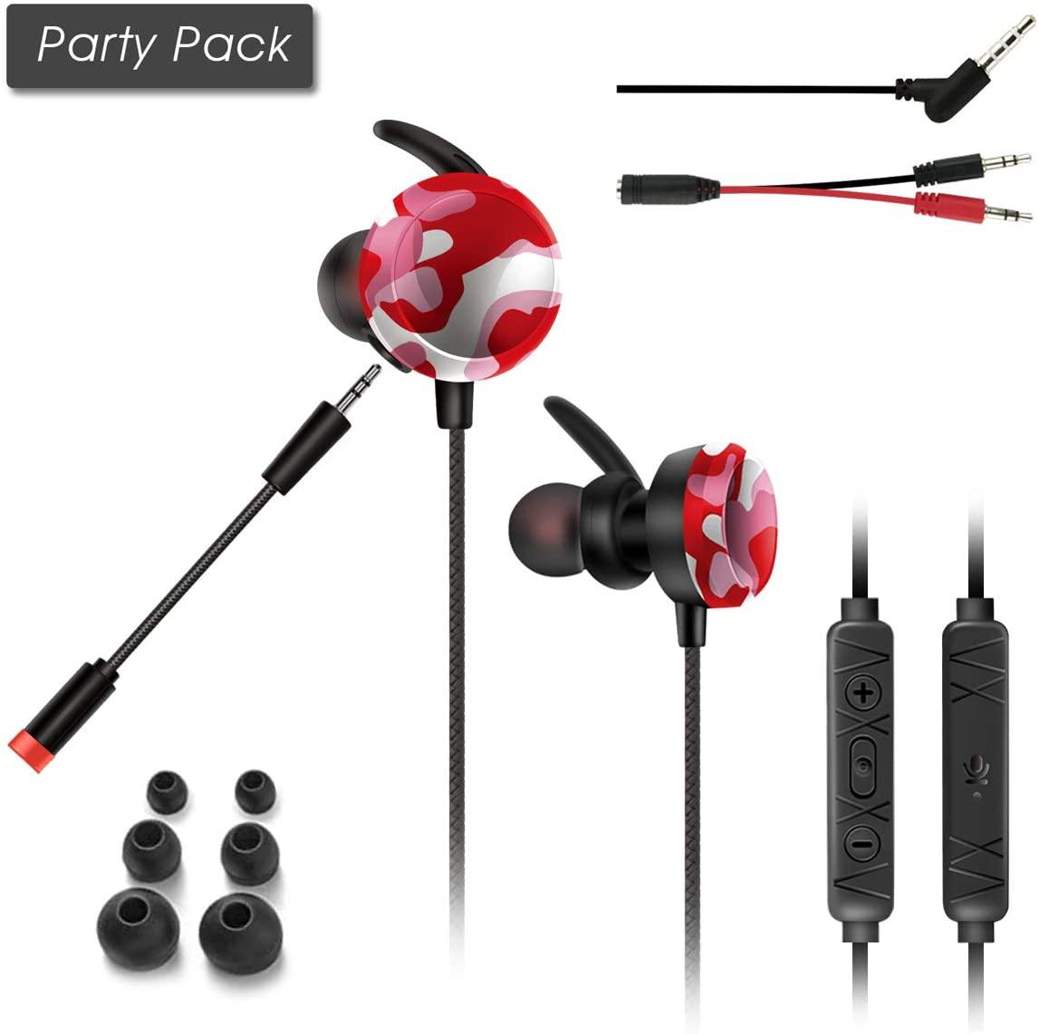 Dual Microphones Gaming Headphones with Siri Wake-up Noise Cancelling Stereo Bass Headphones for Mobile Gaming - JOY2ESpree