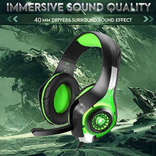 
                        
                          將圖片載入圖庫檢視器 BlueFire Stereo Gaming Headset for Playstation 4 PS4 Over-Ear Headphones with Mic and LED Lights for Xbox One, PC, Laptop(Green) - JOY2ESpree
                        
                      