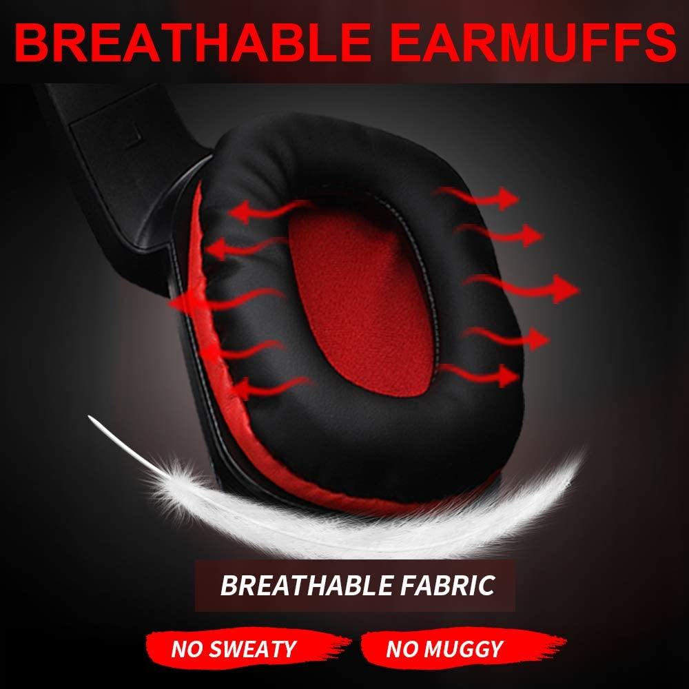 PS4 Gaming Headset with 7.1 Surround Sound, Xbox One Headset with Noise Canceling Mic & LED Light - JOY2ESpree