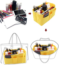 
                        
                          Load image into Gallery viewer, Felt Fabric Purse Tote Diaper Bag Organizer Insert Bag in Bag with Zipper Inner Pocket For Neverfull Speedy
                        
                      