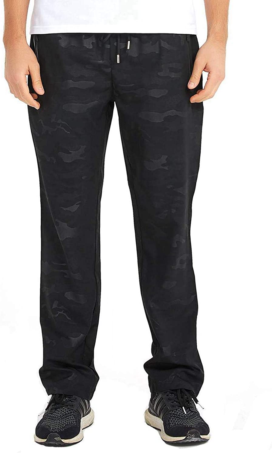 Rdruko Men's Jogger Casual Pants Lightweight Breathable Quick Dry Hiking Running Outdoor Sports Pants