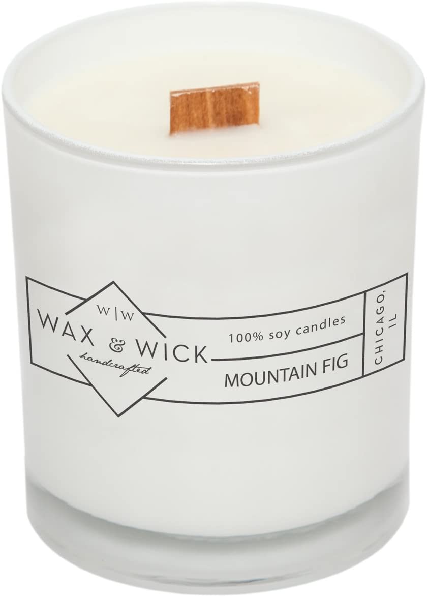 Scented Soy Candle: 100% Pure Soy Wax with Wood Double Wick