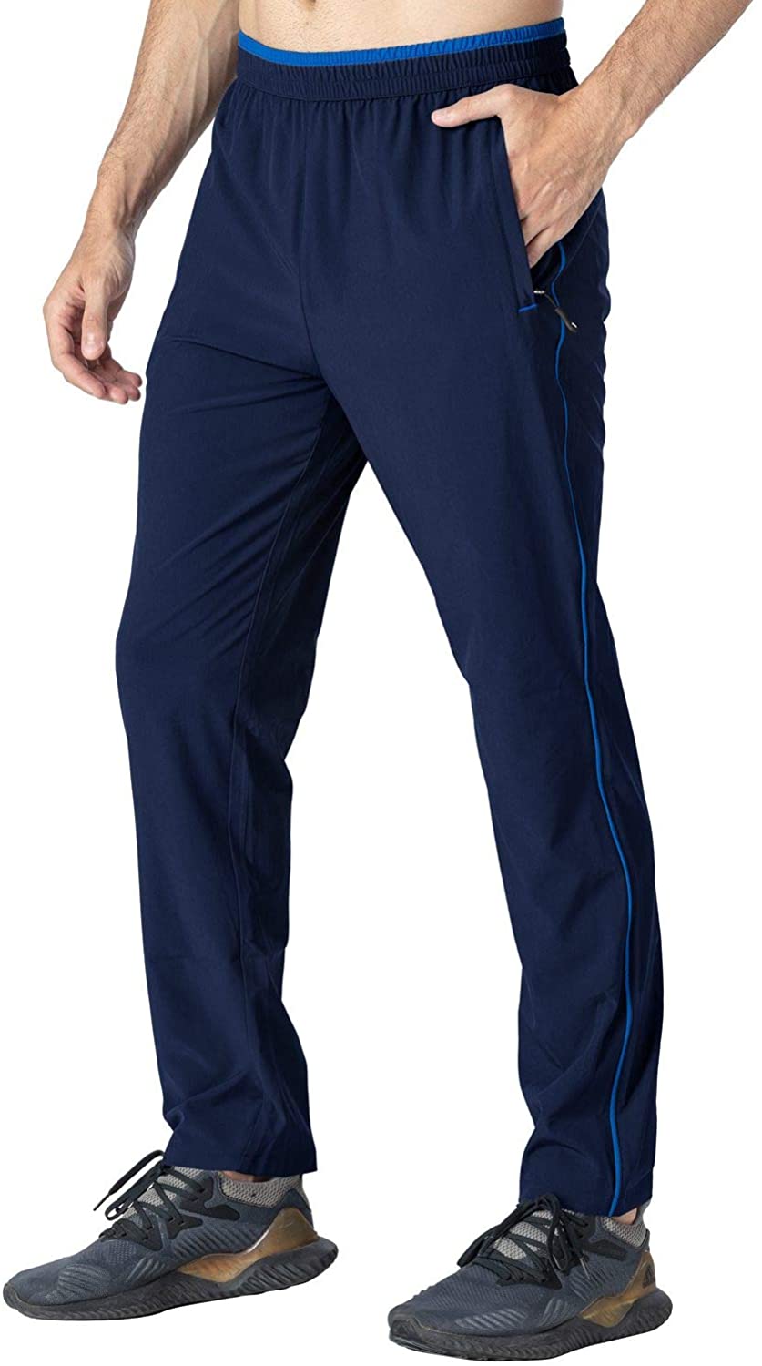 Rdruko Men's Jogger Casual Pants Lightweight Breathable Quick Dry Hiking Running Outdoor Sports Pants