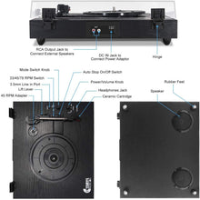 
                        
                          將圖片載入圖庫檢視器 Retro Record Player for 33/45/78 RPM Vinyl Records,Bluetooth Belt-Drive Turntable - JOY2ESpree
                        
                      