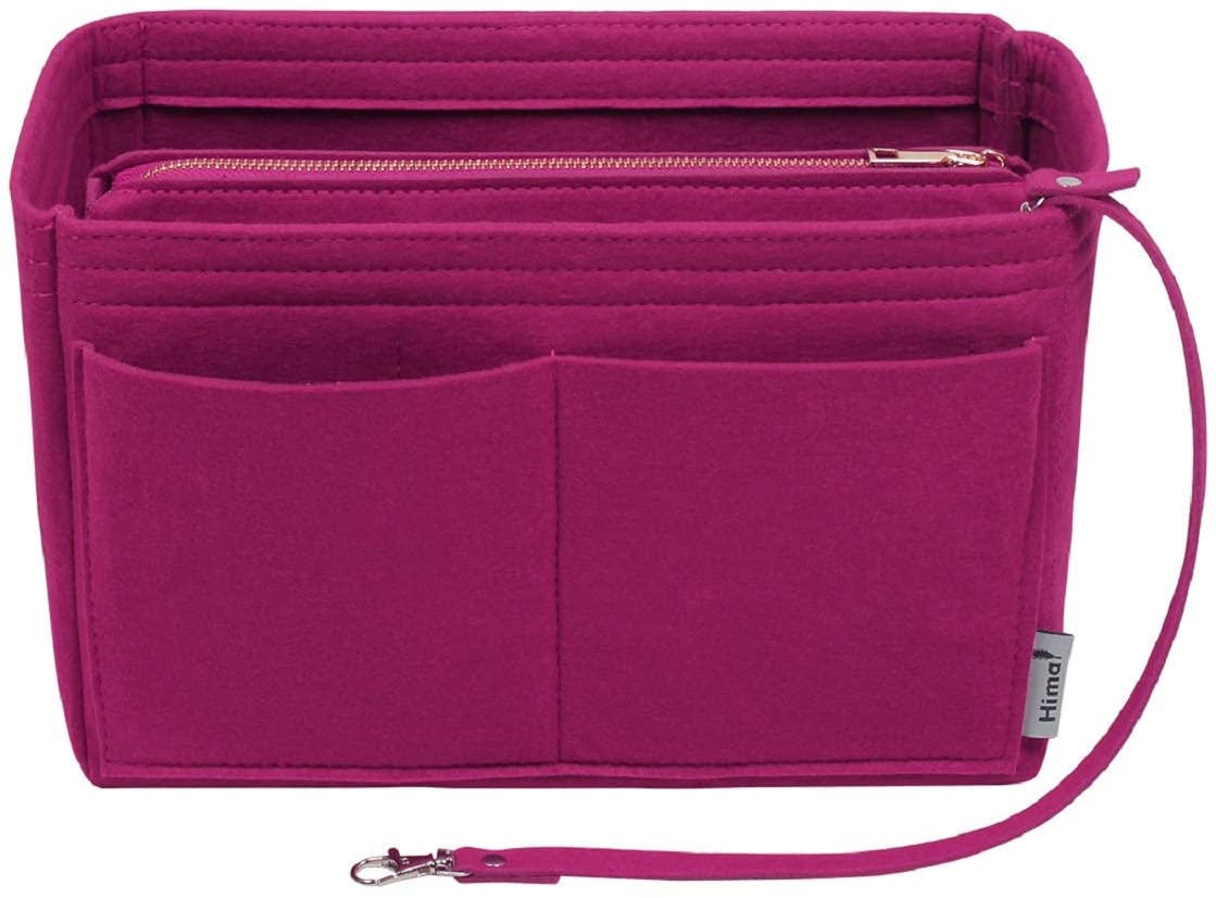 Purse Organizer Insert, Bag Organizer, Bag in Bag, Perfect for Speedy Neverfull and More, 5 Size (X-Large, Black)