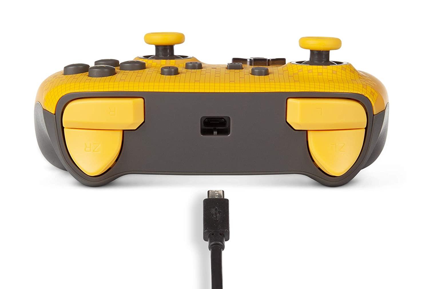 PowerA Enhanced Wired Controller for Nintendo Switch - Mario White, Gamepad, Wired Video Game Controller, Gaming Controller - Nintendo Switch - JOY2ESpree