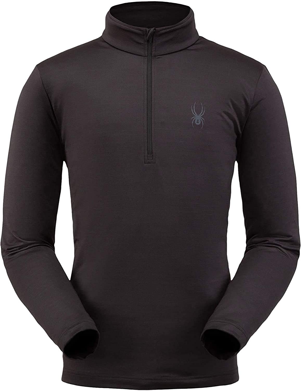 Spyder Men’s Prospect Zip T-Neck – Quarter-Zip Pullover Long Sleeve Active Shirt