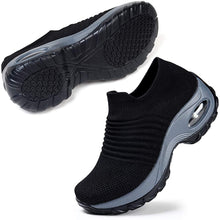
                        
                          Load image into Gallery viewer, STQ Slip On Breathe Mesh Walking Shoes Women Fashion Sneakers Comfort Wedge Platform Loafers
                        
                      