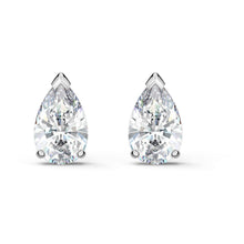 
                        
                          Load image into Gallery viewer, Swarovski Attract Pear Stud Pierced Earrings Silver One Size - JOY2ESpree
                        
                      