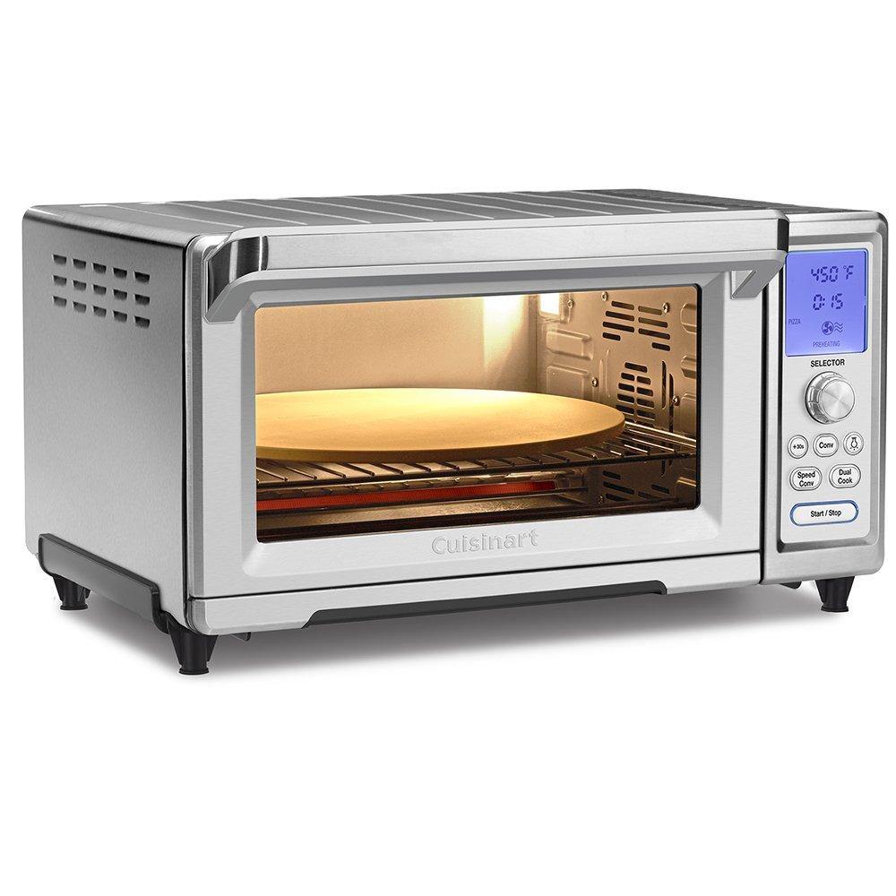 Cuisinart TOB-260N1 Chef's Convection Toaster Oven, Stainless Steel, 20.87"(L) x 16.93"(W) x 11.42"(H) - JOY2ESpree