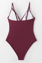 
                        
                          Load image into Gallery viewer, CUPSHE Women's One Piece Swimsuit Tummy Control V Neck Two Piece Bathing Suits - JOY2ESpree
                        
                      