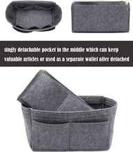 
                        
                          將圖片載入圖庫檢視器 Felt Purse Bag Organizer Insert with zipper Bag Tote Shaper Fit Speedy Neverfull MM GM
                        
                      
