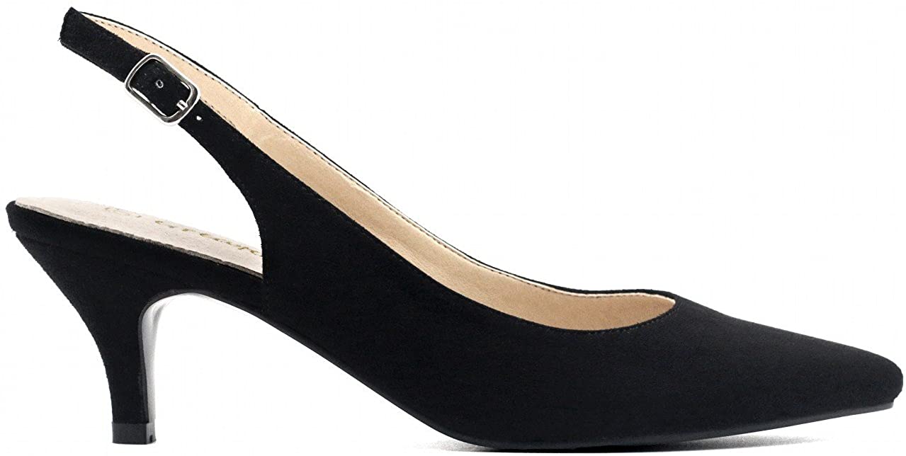 Greatonu Womens Slingback Dress Pump