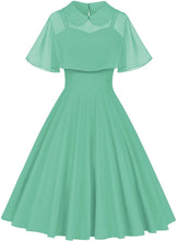 
                        
                          Load image into Gallery viewer, GownTown Women's 1950s Cloak Two-Piece Cocktail Dress
                        
                      