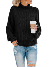 
                        
                          画像をギャラリービューアに読み込む, Saodimallsu Womens Turtleneck Oversized Sweaters Batwing Long Sleeve Pullover Loose Chunky Knit Jumper - JOY2ESpree
                        
                      
