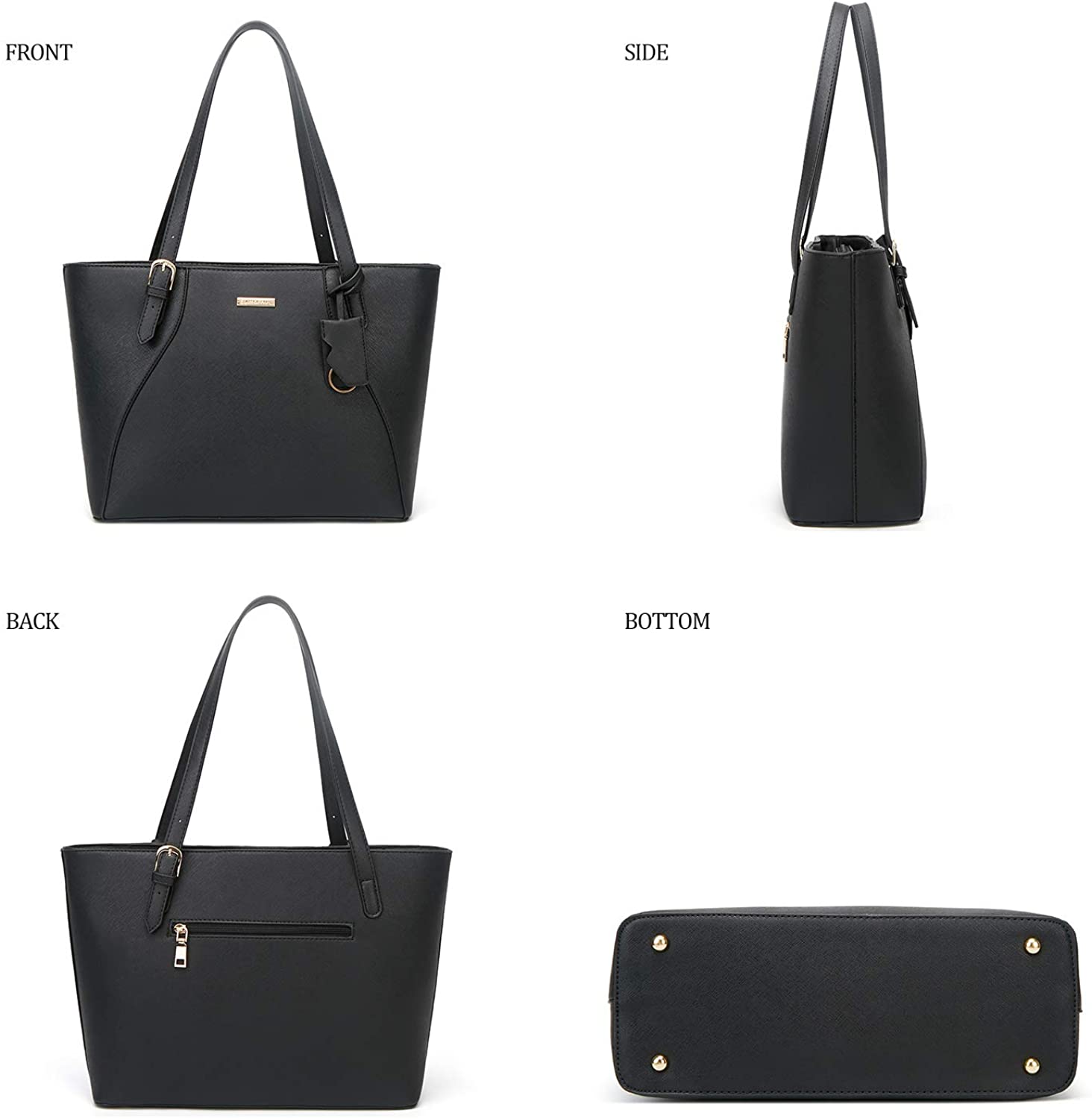 Women Fashion Handbags Wallet Tote Bag Shoulder Bag Top Handle Satchel Purse Set 4pcs