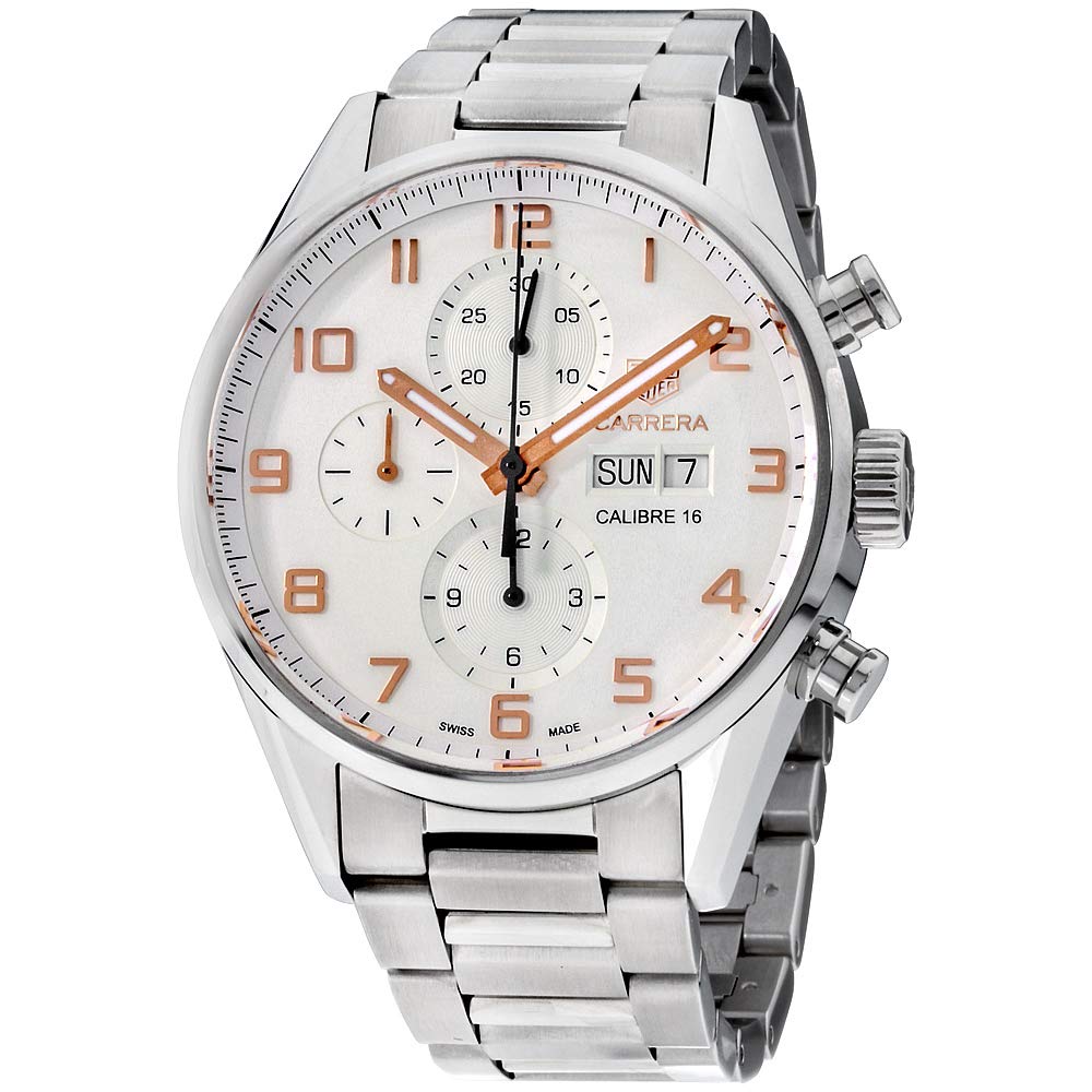 Tag Heuer Carrera Silver Dial Stainless Steel Men's Watch CV2A1AC.BA0738
