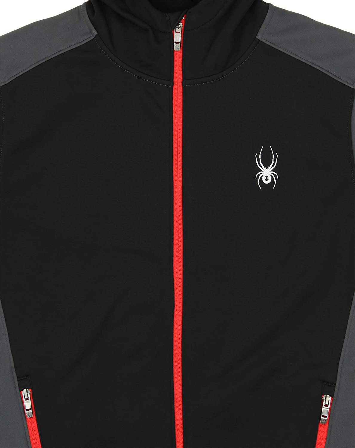 Spyder Mens Hydroweb Hooded Softshell Jacket, Color Variation